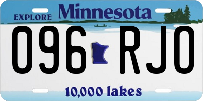 MN license plate 096RJO