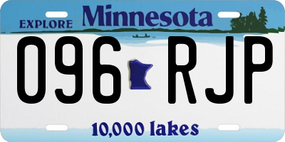 MN license plate 096RJP