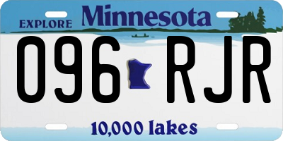 MN license plate 096RJR