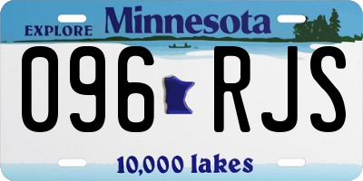 MN license plate 096RJS