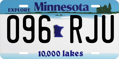 MN license plate 096RJU