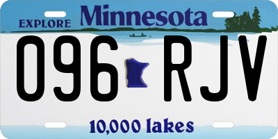 MN license plate 096RJV