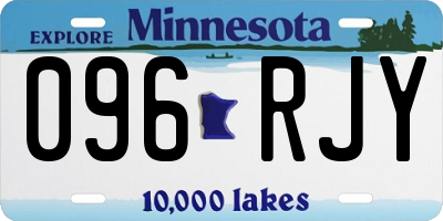 MN license plate 096RJY