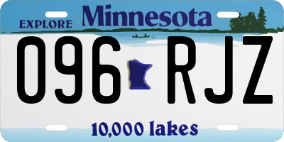 MN license plate 096RJZ