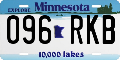 MN license plate 096RKB