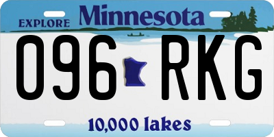 MN license plate 096RKG