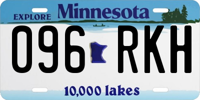 MN license plate 096RKH