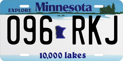 MN license plate 096RKJ