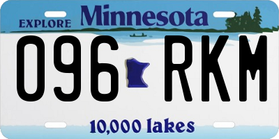 MN license plate 096RKM