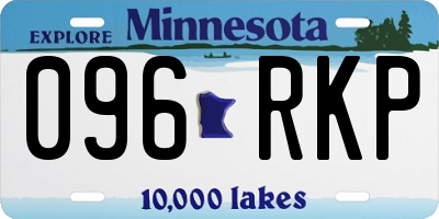 MN license plate 096RKP