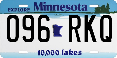 MN license plate 096RKQ