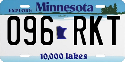 MN license plate 096RKT