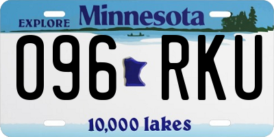 MN license plate 096RKU