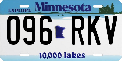 MN license plate 096RKV