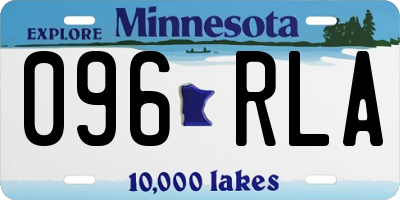 MN license plate 096RLA