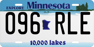 MN license plate 096RLE