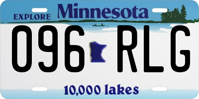 MN license plate 096RLG