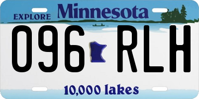 MN license plate 096RLH