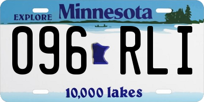 MN license plate 096RLI
