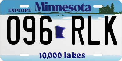 MN license plate 096RLK