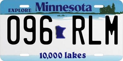 MN license plate 096RLM