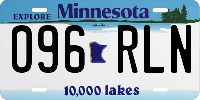 MN license plate 096RLN