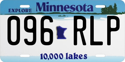 MN license plate 096RLP