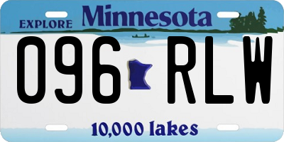 MN license plate 096RLW