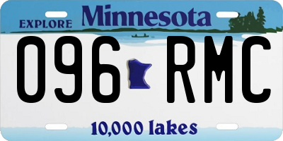 MN license plate 096RMC