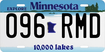 MN license plate 096RMD