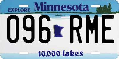 MN license plate 096RME