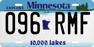 MN license plate 096RMF