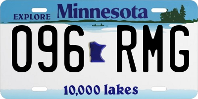 MN license plate 096RMG