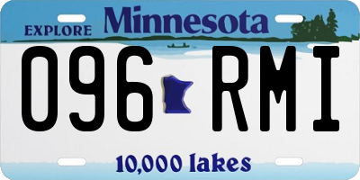MN license plate 096RMI
