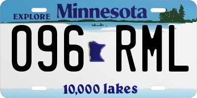 MN license plate 096RML