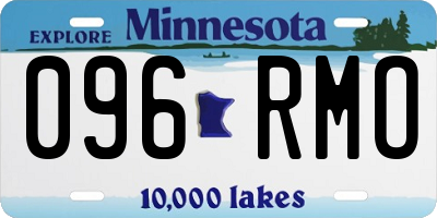 MN license plate 096RMO