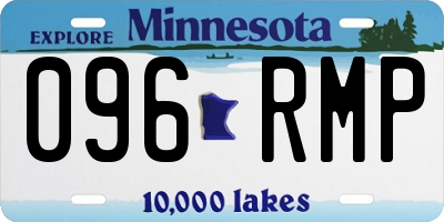 MN license plate 096RMP