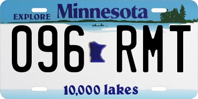 MN license plate 096RMT