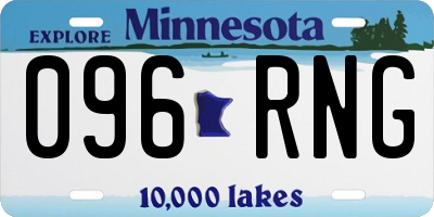 MN license plate 096RNG