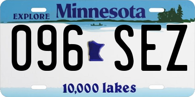 MN license plate 096SEZ