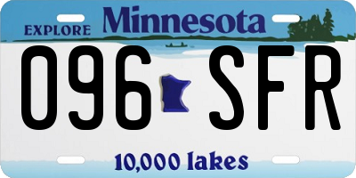 MN license plate 096SFR