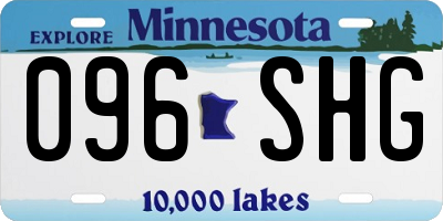 MN license plate 096SHG