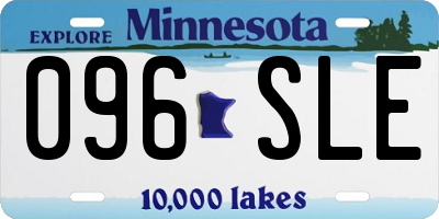 MN license plate 096SLE