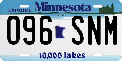 MN license plate 096SNM