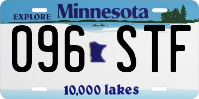 MN license plate 096STF