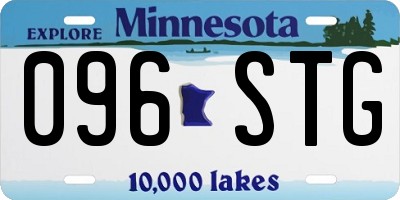 MN license plate 096STG