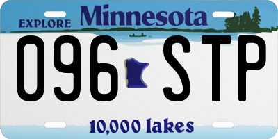 MN license plate 096STP