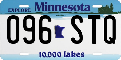 MN license plate 096STQ