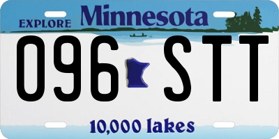 MN license plate 096STT