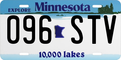 MN license plate 096STV